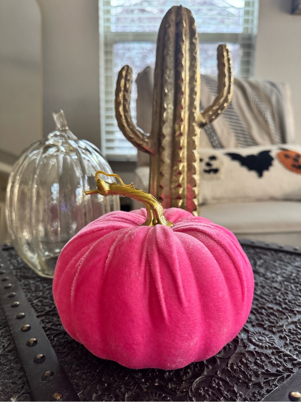 🩷🎃 Hot Pink Velvet Pumpkin 👻
